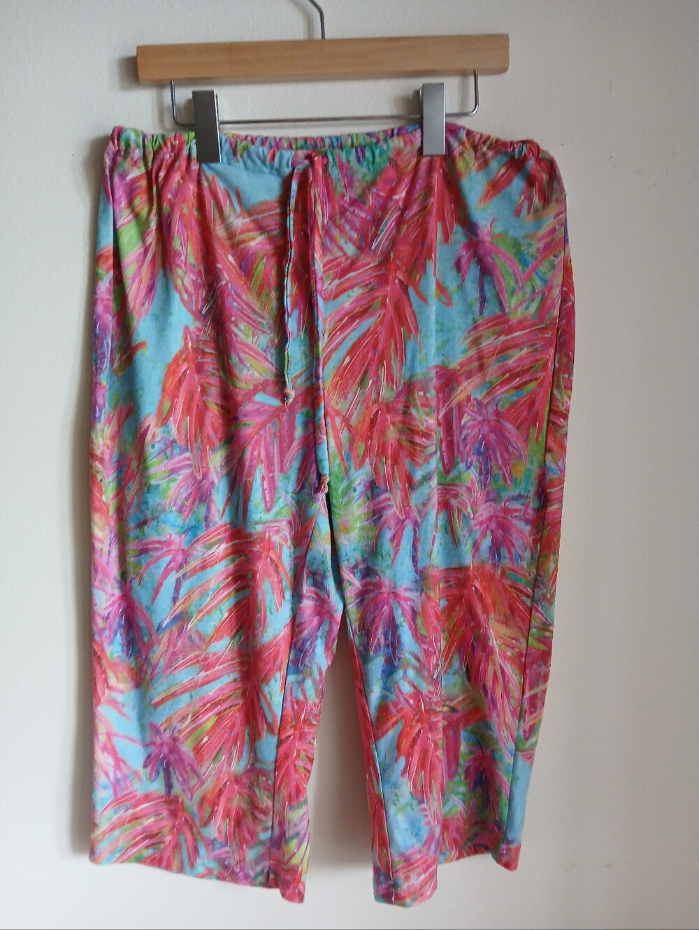 Leoma Lovegrove Pull On Capri Lounge Sleep Pants Size Large